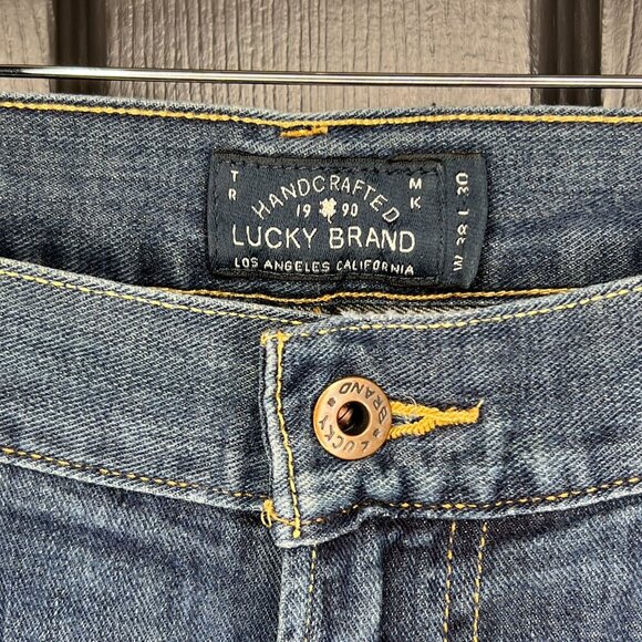 Lucky Brand Jean's Men's 361 Vintage Straight Size 38x30 Dark Acid Wash - Picture 9 of 15
